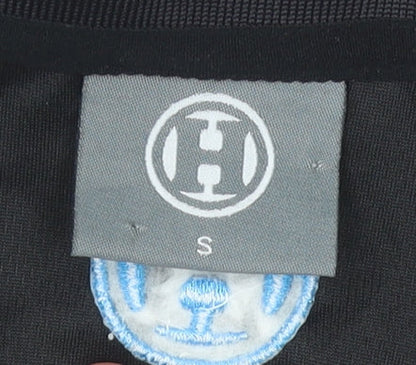 Harrows Men's Black Blue S Polo Shirt Sports Raglan Moisture Wicking