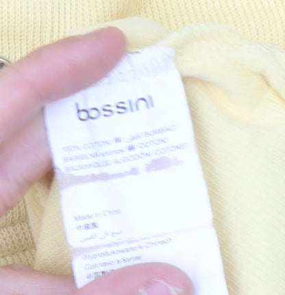 Bossini Men's Yellow XL Polo Shirt Short Sleeve 100% Cotton Casual