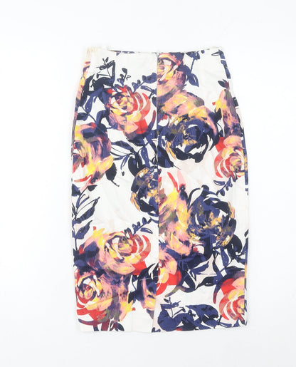 Mohito Women’s Multicoloured Floral Knee Length Pencil Skirt Size 6