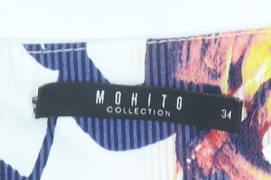 Mohito Women’s Multicoloured Floral Knee Length Pencil Skirt Size 6