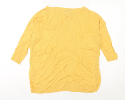 Womens UK Size XS Farhi by Nicole Farhi Yellow Pullover Jumper