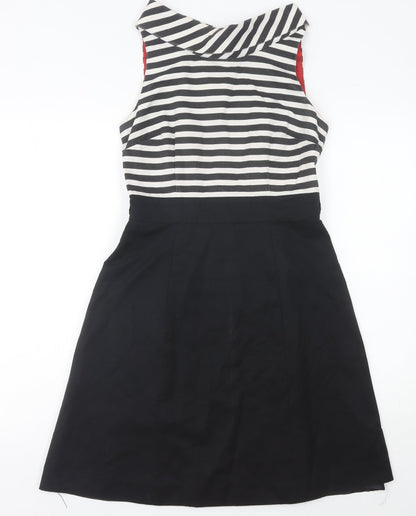 Principles by Ben De Lisi Women’s Black Striped Size 10 A-Line Dress