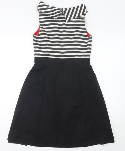 Principles by Ben De Lisi Women’s Black Striped Size 10 A-Line Dress