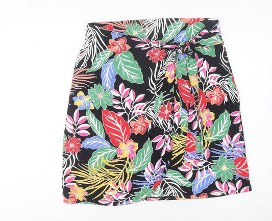 Cynthia Rowley Women’s Multicoloured Tropical Floral Wrap Skirt M