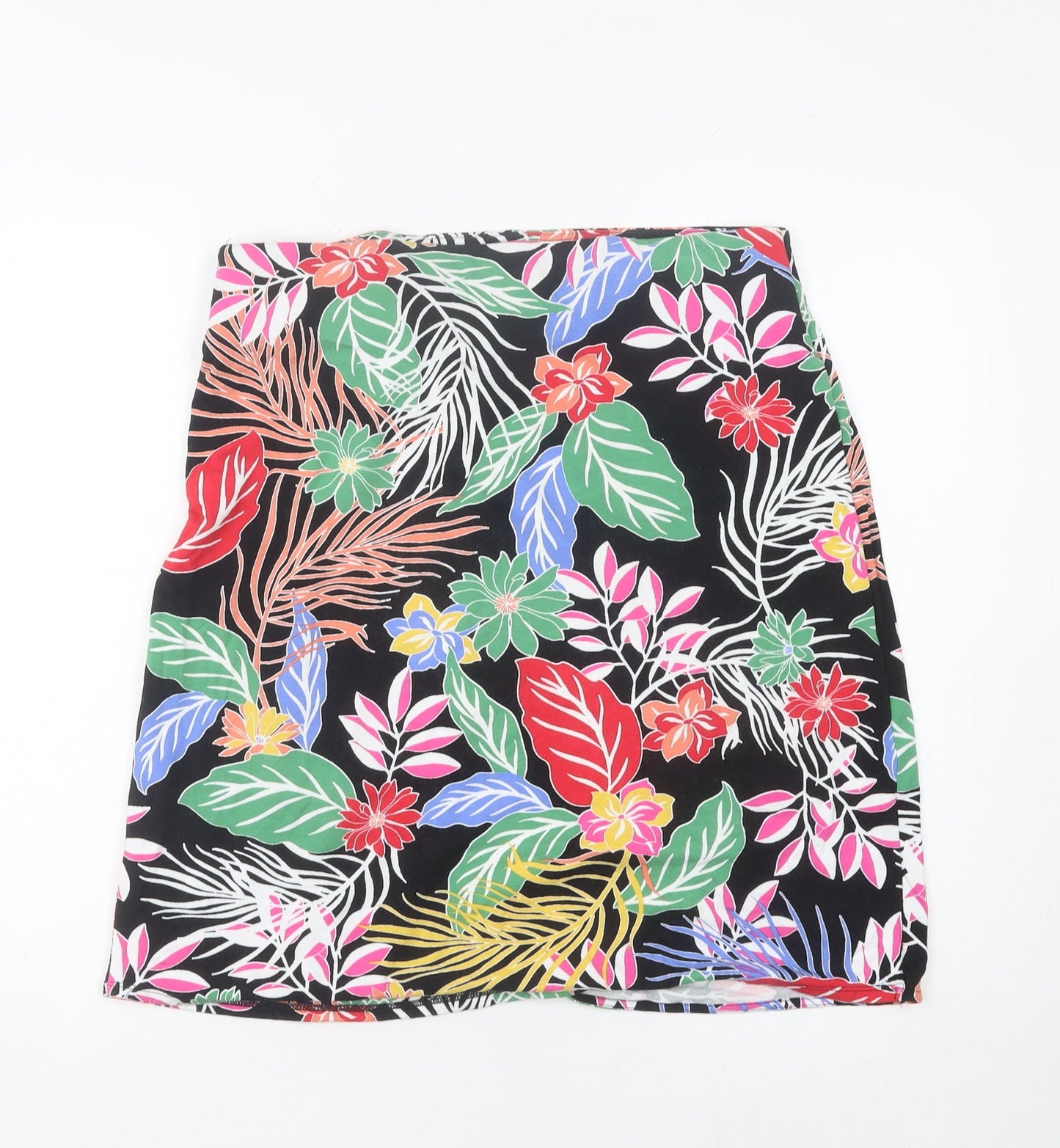 Cynthia Rowley Women’s Multicoloured Tropical Floral Wrap Skirt M