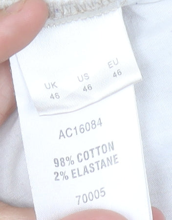 Cotton Traders Men's Beige 46W 31L Regular Fit Stretch Jeans