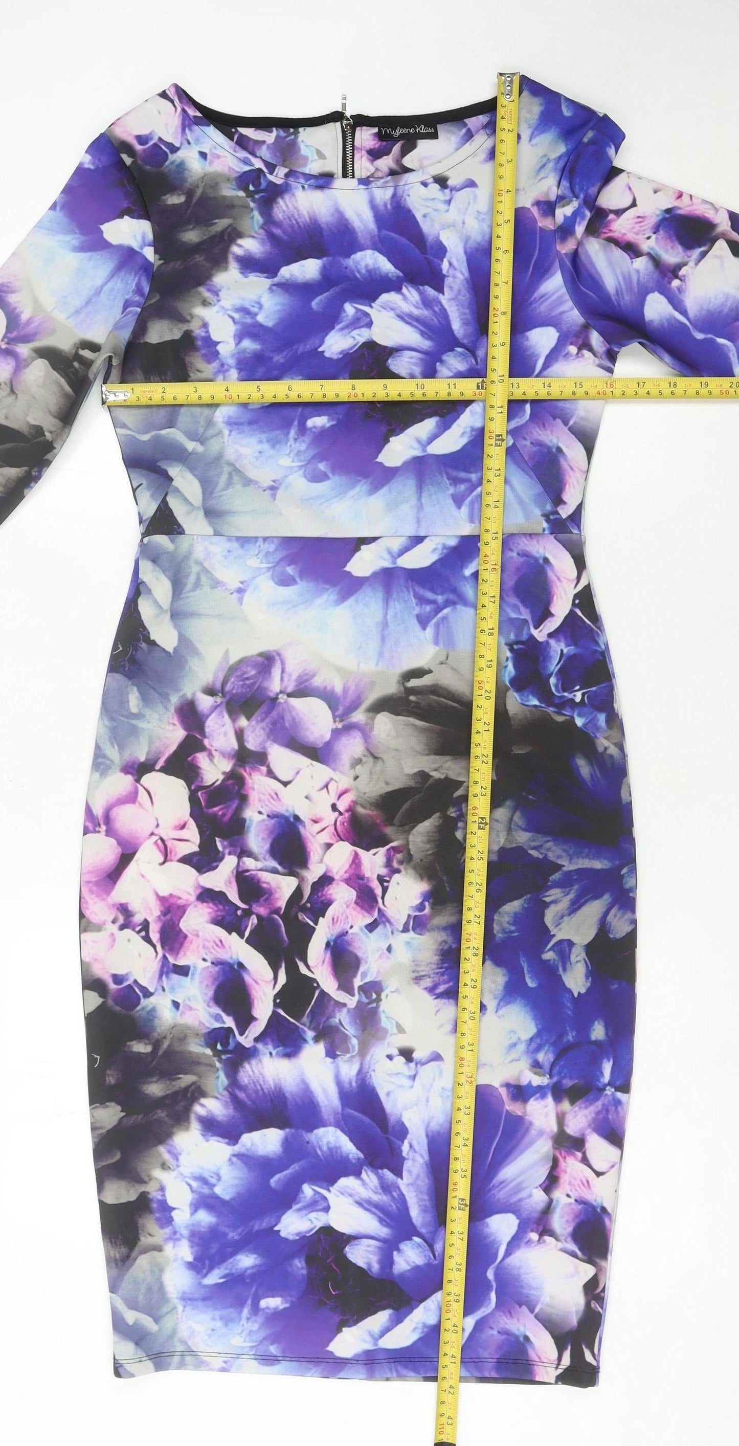 Myleene Klass Women’s Multicoloured Floral Bodycon Dress Size 10