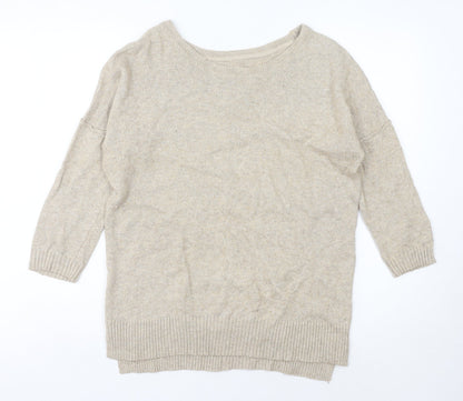 Womens UK Size S H&M Beige Pullover Jumper