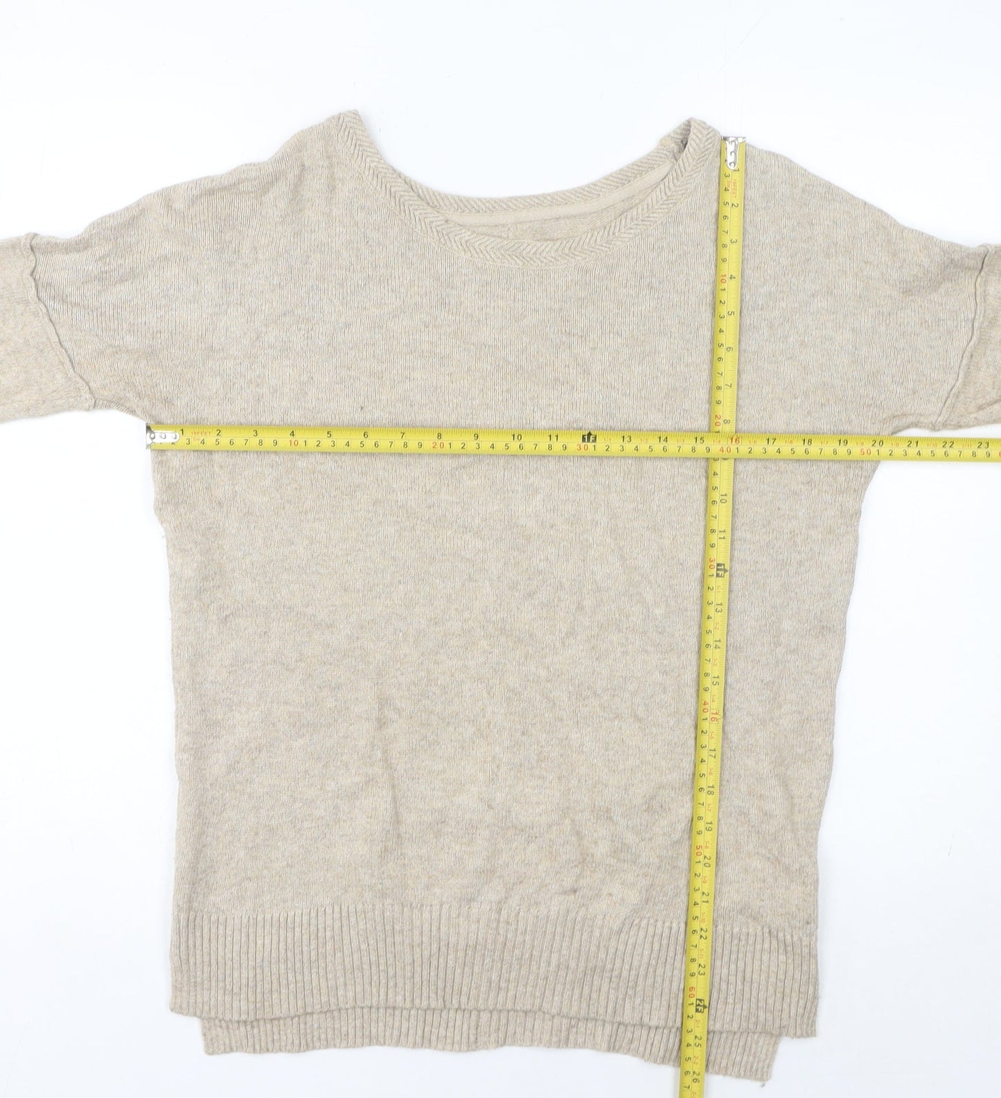Womens UK Size S H&M Beige Pullover Jumper