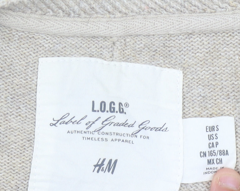 Womens UK Size S H&M Beige Pullover Jumper