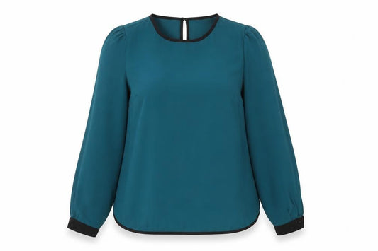 Womens UK Size 12 Dorothy Perkins Green Basic Blouse