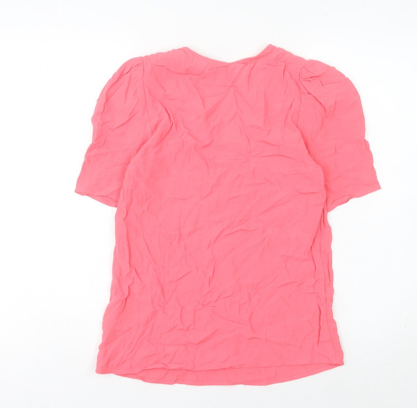 Womens UK Size 6 Marks and Spencer Pink Basic Blouse