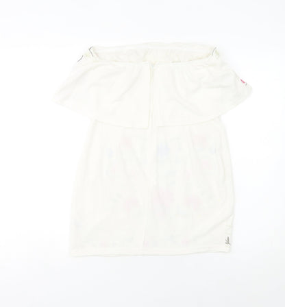 Parisian Women’s White Floral Embroidered Bodycon Dress Size 10