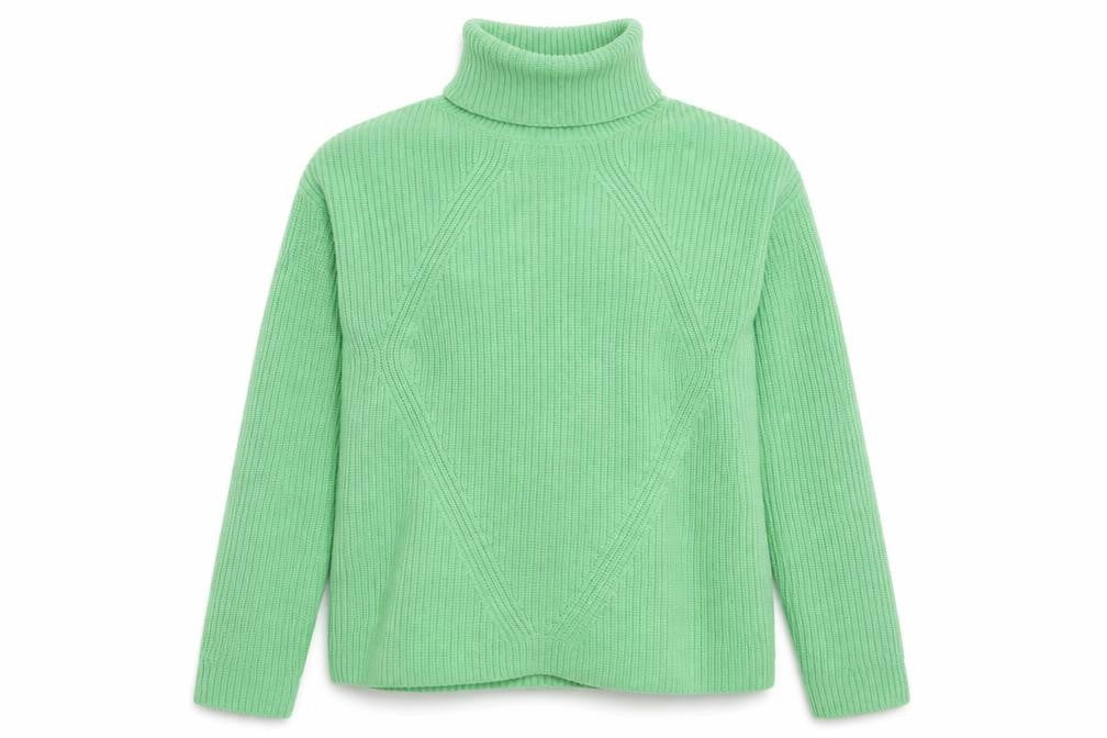 Womens UK Size XS Marks and Spencer Green Pullover Jumper