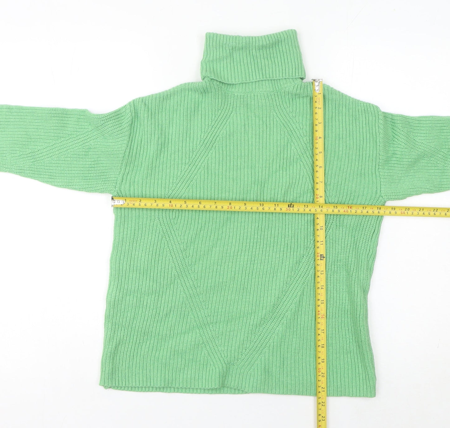 Womens UK Size XS Marks and Spencer Green Pullover Jumper