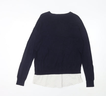 Womens UK Size 8 NEXT Blue Pullover Jumper