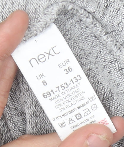 Womens UK Size 8 NEXT Grey Pullover Jumper