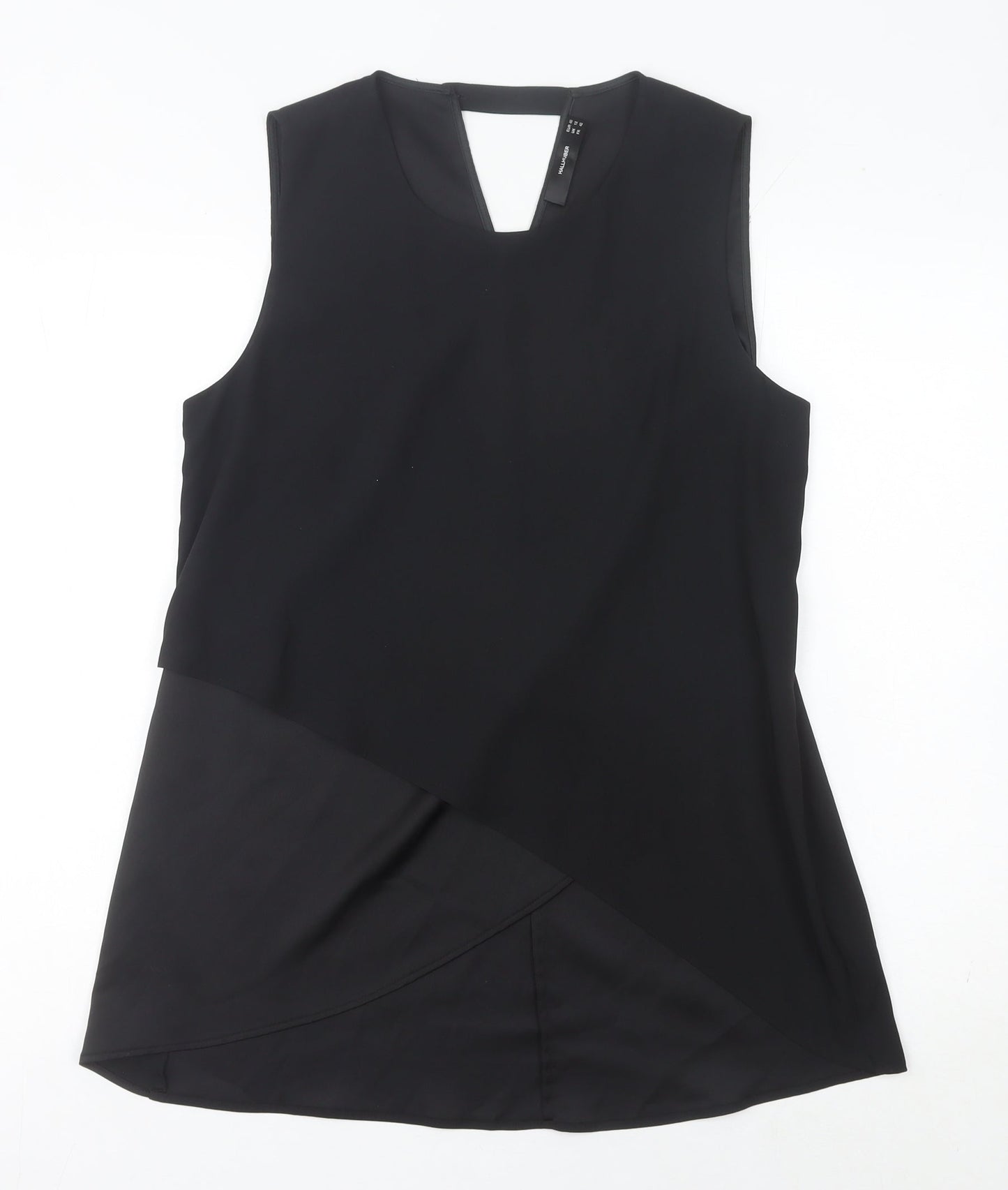 Womens UK Size 12 Hallhuber Black Tunic Blouse