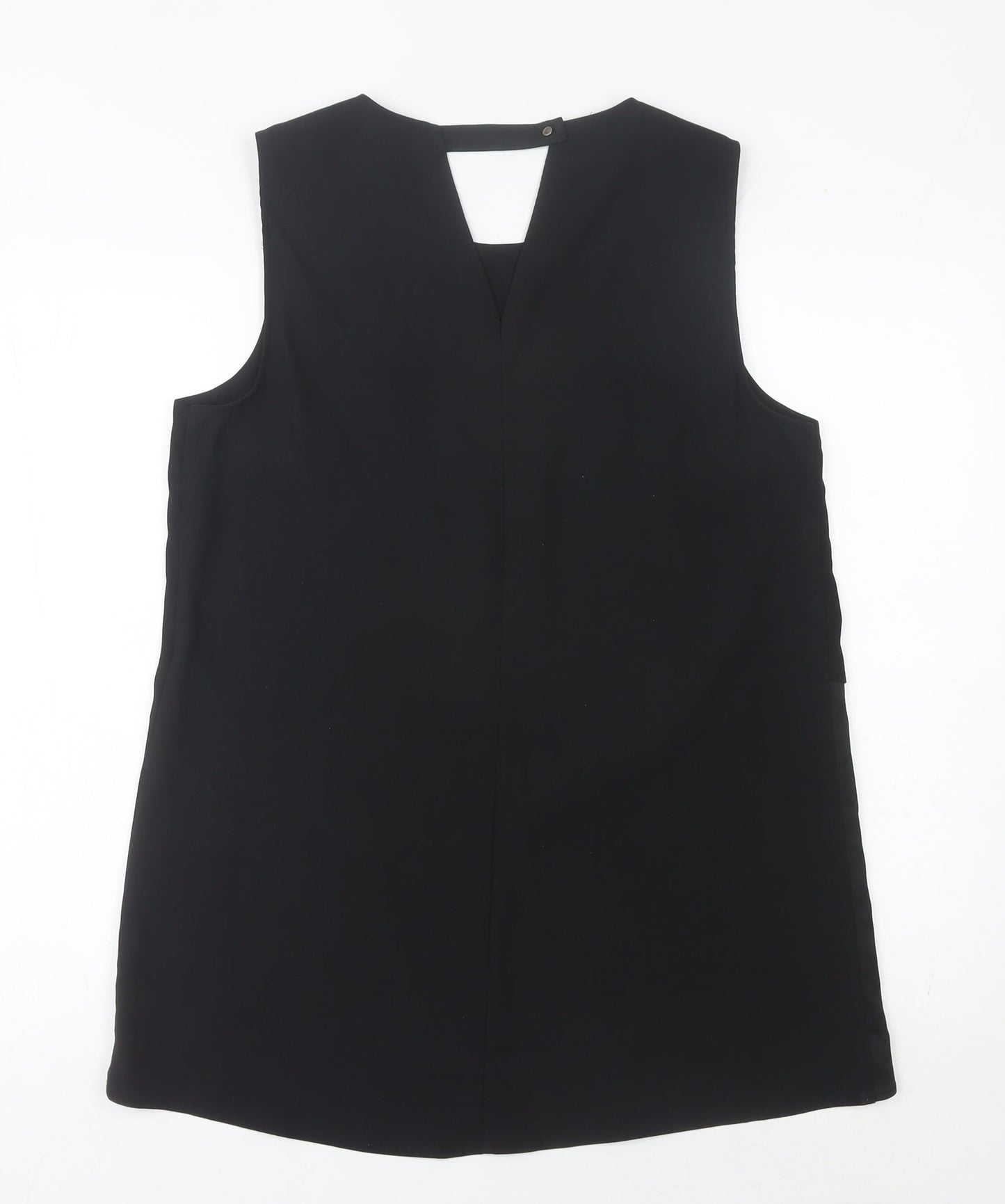 Womens UK Size 12 Hallhuber Black Tunic Blouse