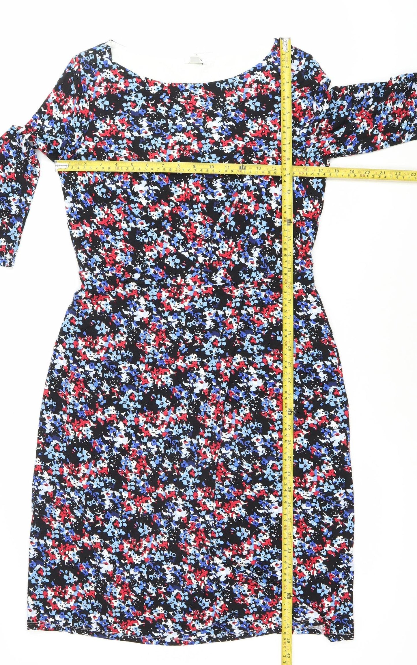 Precis Petite Women's Multicoloured Size 10 Sheath Knee Length Dress