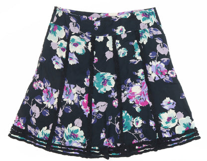 Monsoon Women’s Multicoloured Floral Knee Length A-Line Skirt Size 18