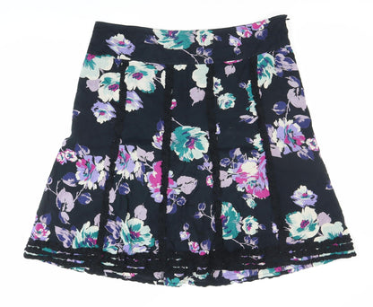 Monsoon Women’s Multicoloured Floral Knee Length A-Line Skirt Size 18