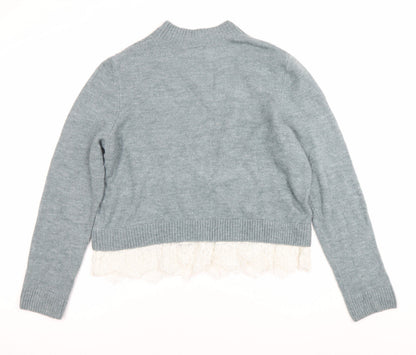 Womens UK Size M H&M Divided Blue Pullover Jumper