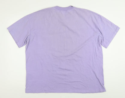 MAN Skate Men’s Purple Cotton Crew Neck Short Sleeve T-Shirt M