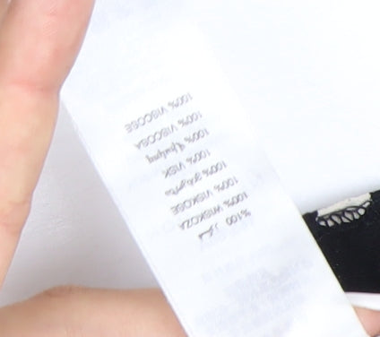 New Look Women’s Black Polka Dot Wide-Leg Jumpsuit Size 10