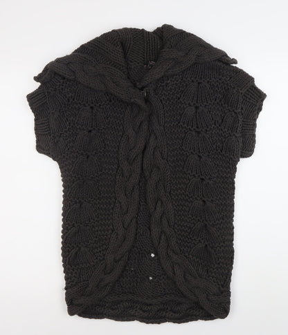 Womens UK Size 10 Ted Baker Black Cardigan Jumper