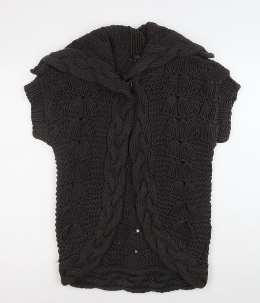 Womens UK Size 10 Ted Baker Black Cardigan Jumper