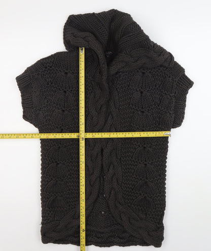 Womens UK Size 10 Ted Baker Black Cardigan Jumper