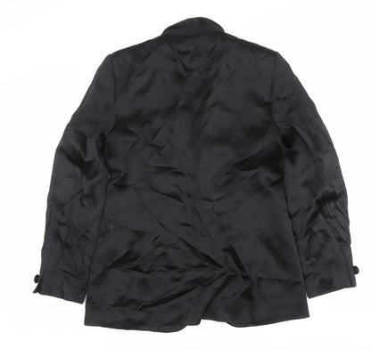 Marks and Spencer Women’s Black Size 10 Tuxedo Blazer Shawl Collar