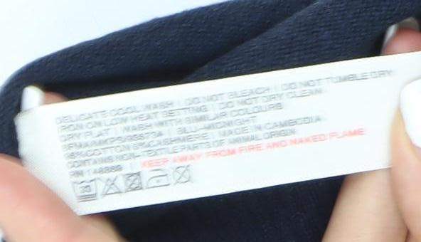 Fat Face Men’s Blue Wool Blend Full Zip High Neck Jumper Size L