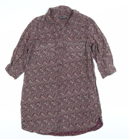 Womens UK Size 12 NEXT Multicoloured Tunic Button-Up