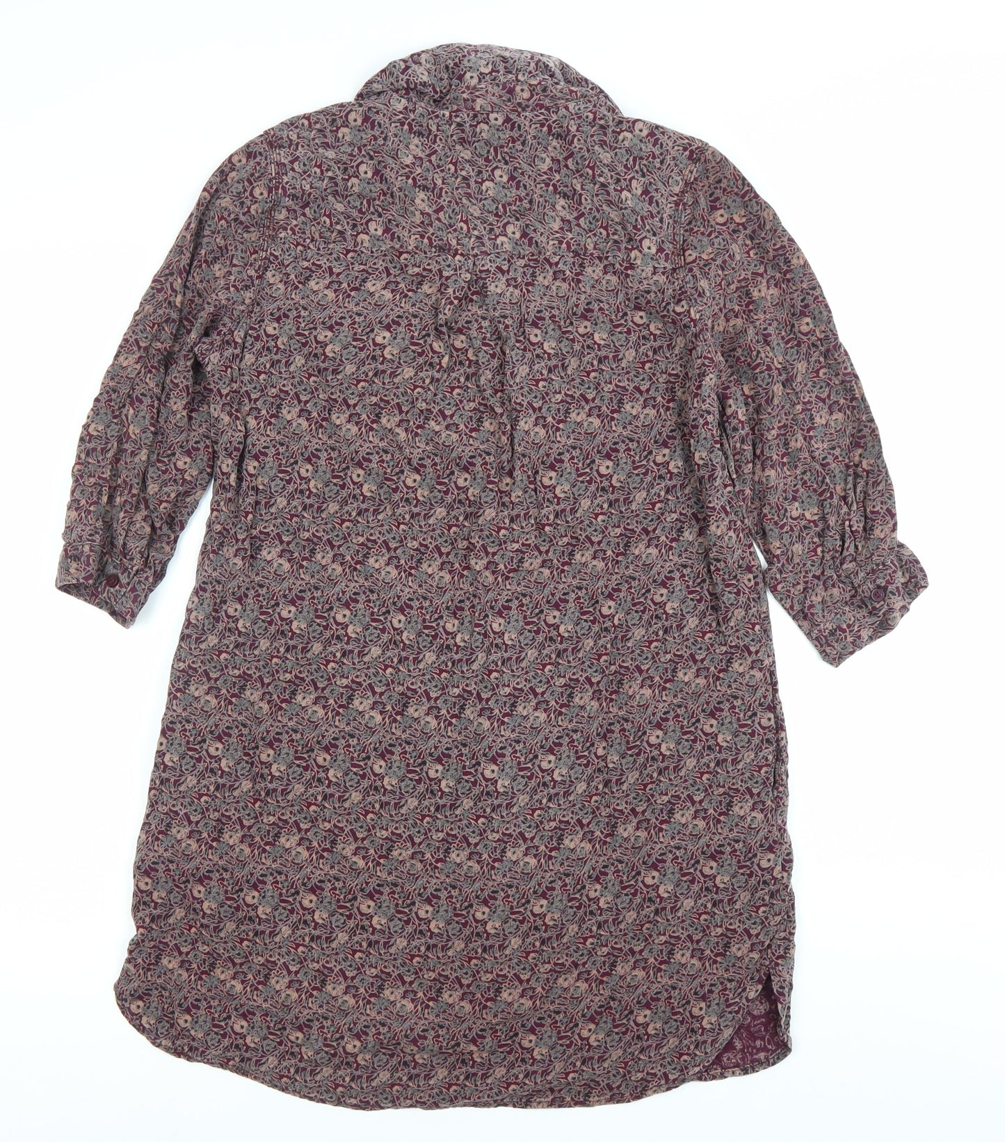Womens UK Size 12 NEXT Multicoloured Tunic Button-Up