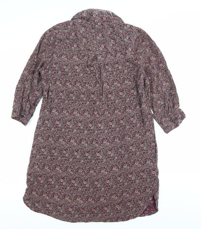 Womens UK Size 12 NEXT Multicoloured Tunic Button-Up