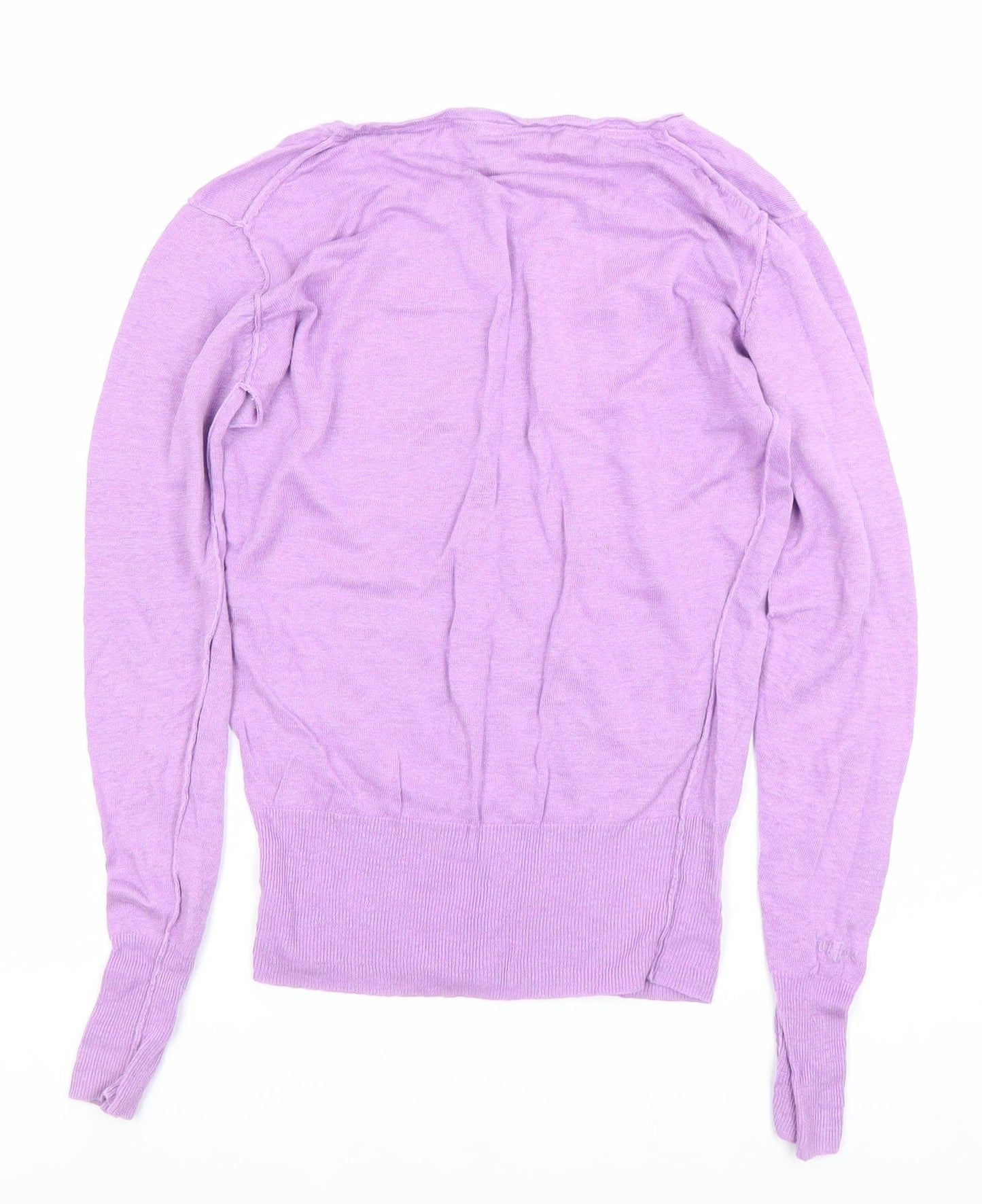 Womens UK Size 10 Fat Face Purple Pullover Jumper