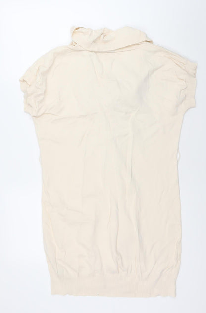 Womens UK Size 10 French Connection Ivory Cardigan Jumper