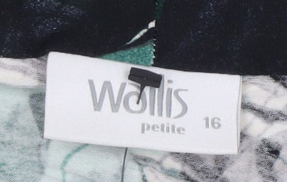 Womens UK Size 16 Wallis Multicoloured Basic Blouse