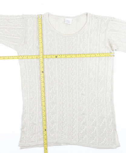 Womens UK Size M NEXT Ivory Pullover Jumper