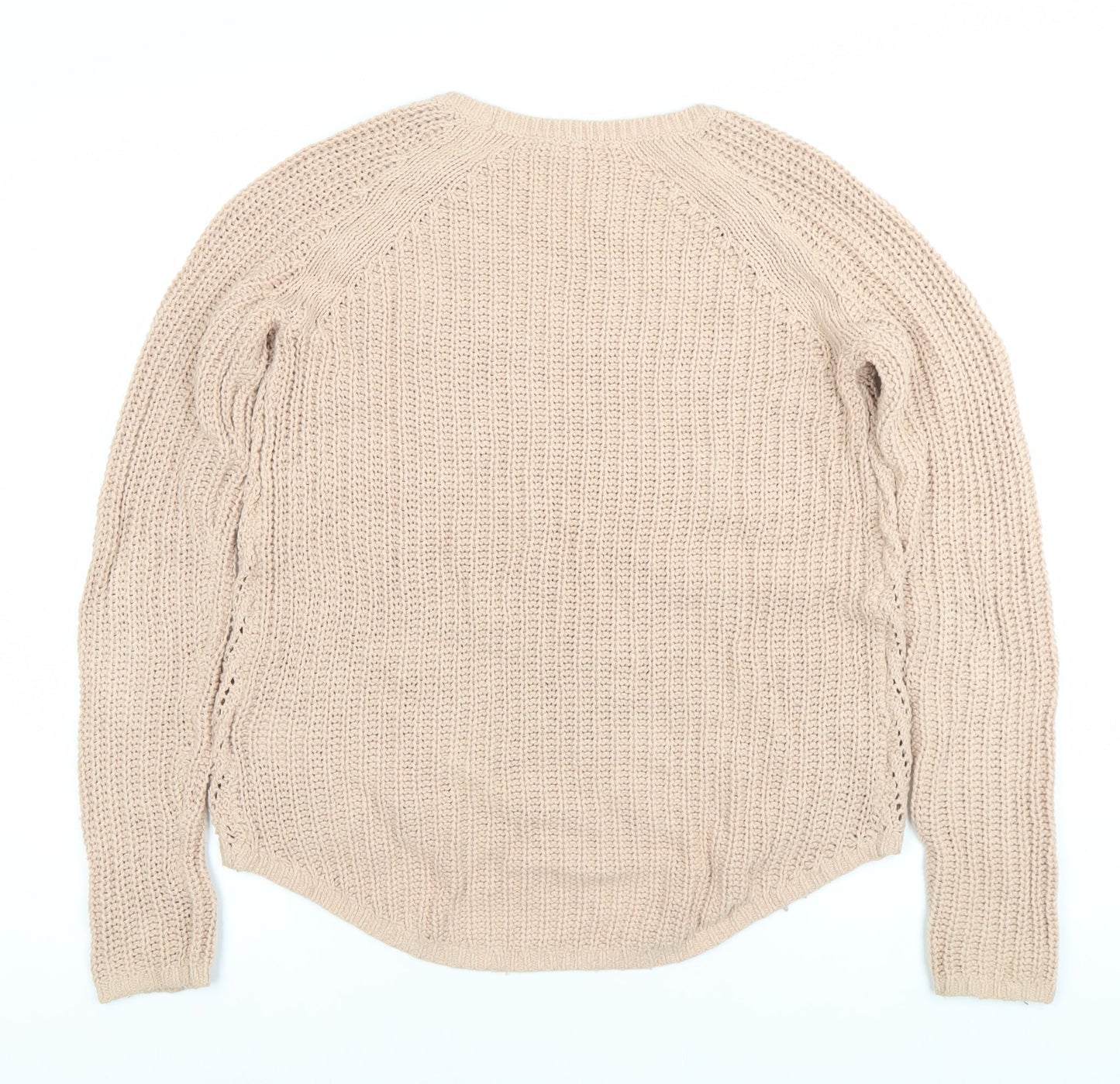 Womens UK Size XS H&M Beige Pullover Jumper