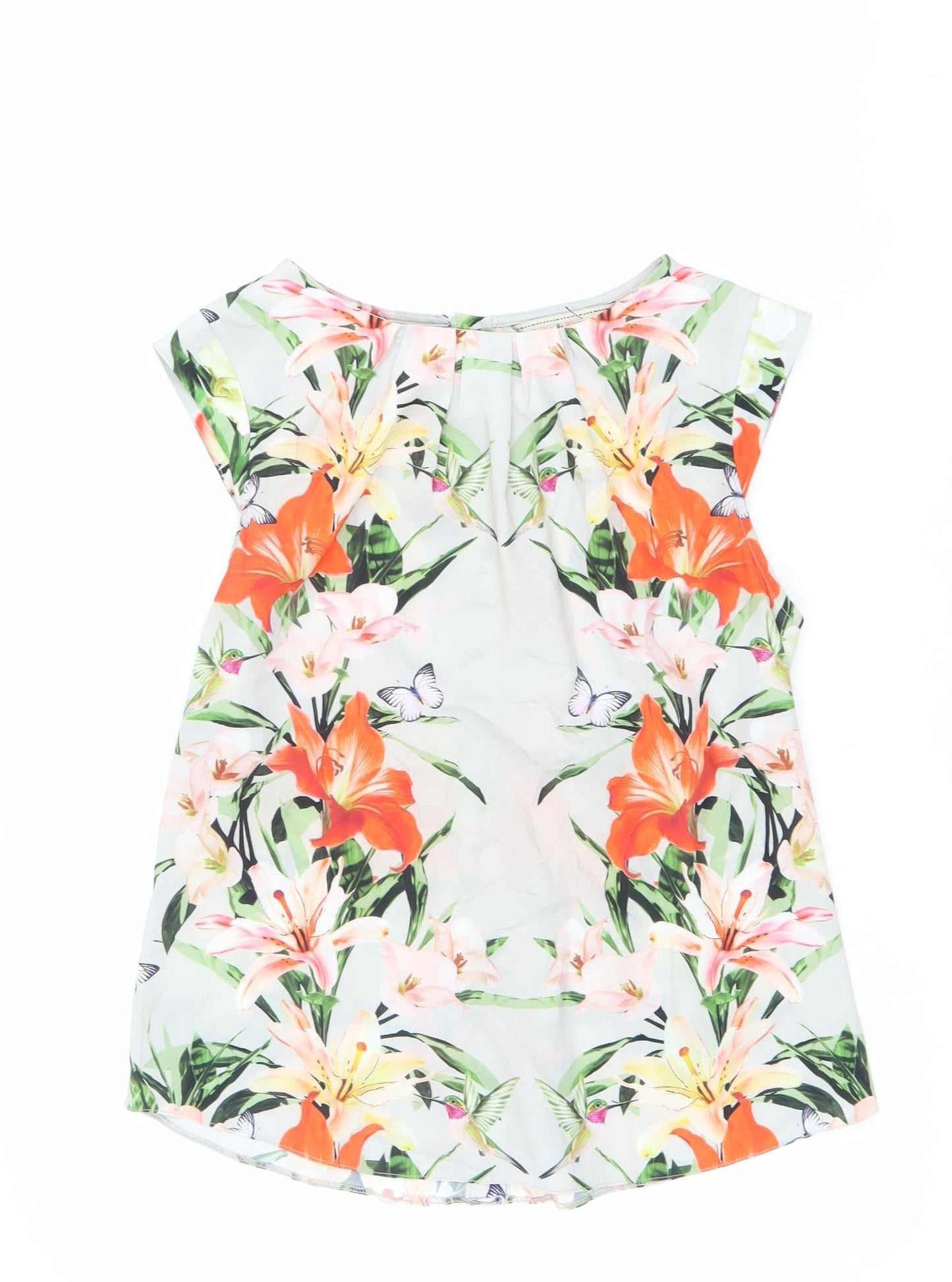 Womens UK Size 10 Billie & Blossom by Dorothy Perkins Multicoloured Basic Blouse