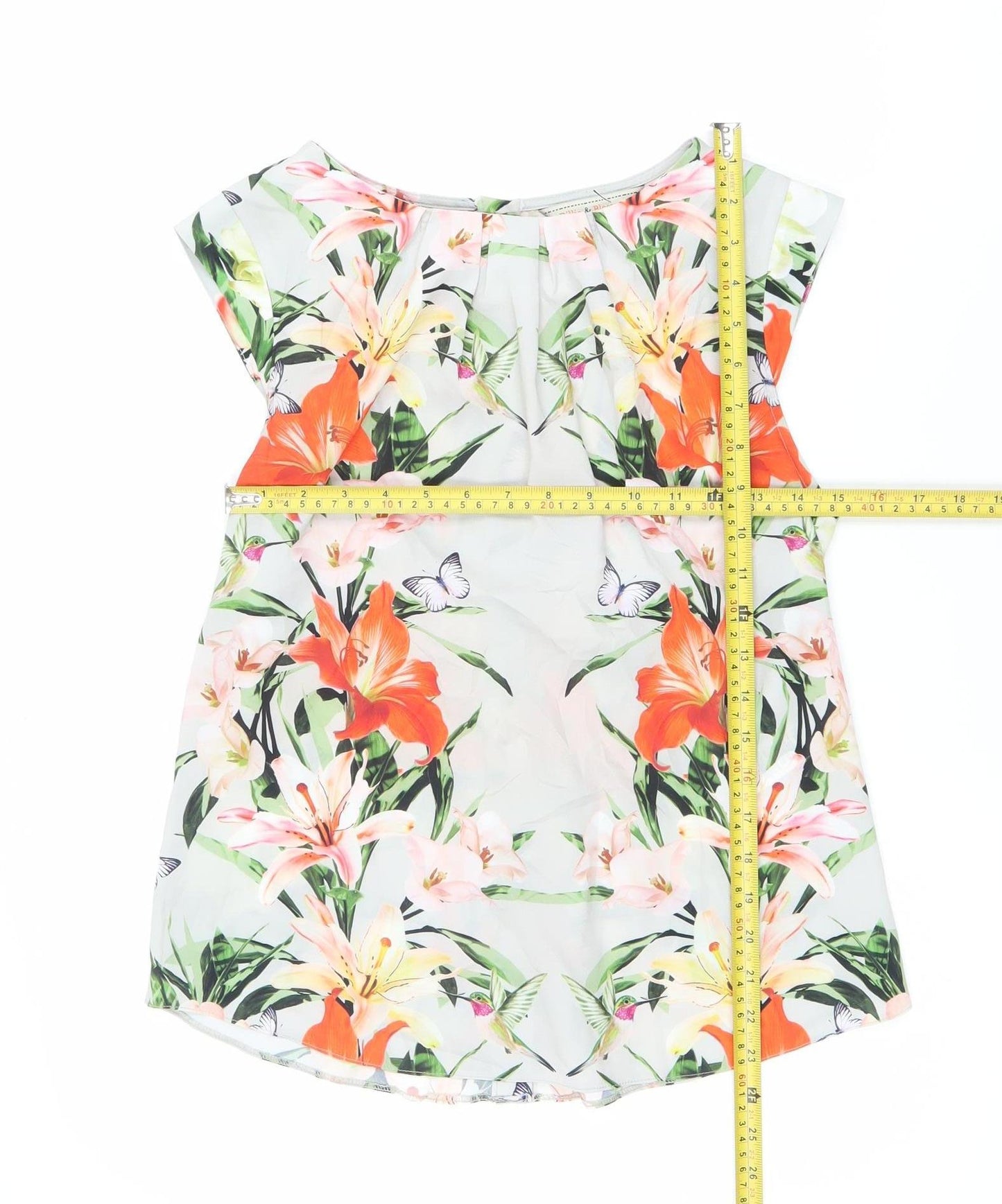 Womens UK Size 10 Billie & Blossom by Dorothy Perkins Multicoloured Basic Blouse