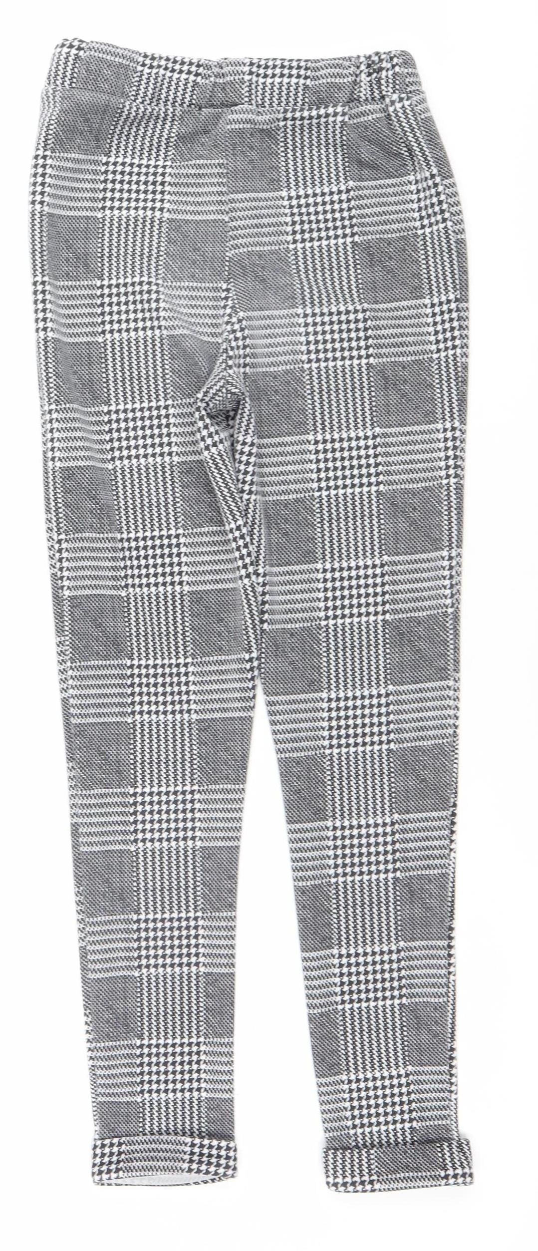 Womens UK Size 8 Boohoo Slim Fit Leggings Black Trousers