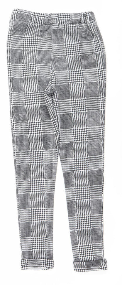 Womens UK Size 8 Boohoo Slim Fit Leggings Black Trousers