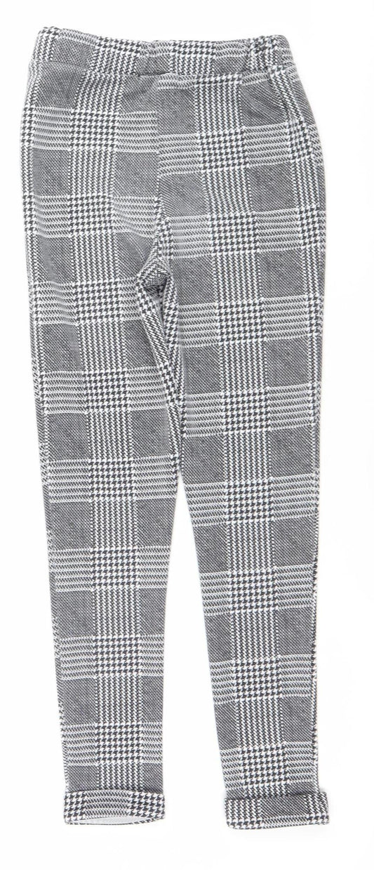 Womens UK Size 8 Boohoo Slim Fit Leggings Black Trousers