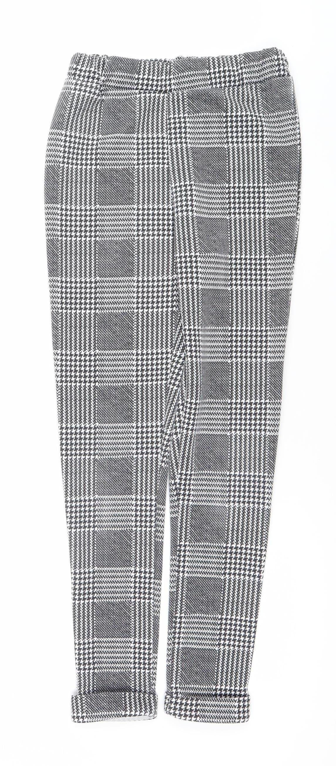Womens UK Size 8 Boohoo Slim Fit Leggings Black Trousers