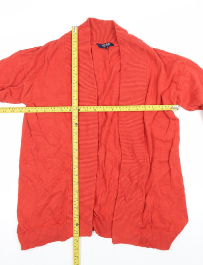 Womens UK Size 12 Maine New England Red Cardigan Jumper