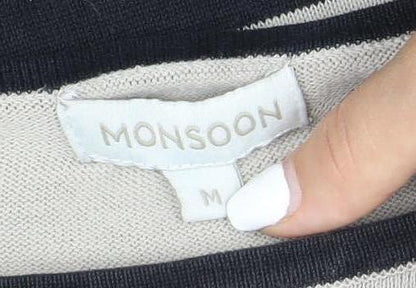 Womens UK Size M Monsoon Black Pullover Jumper